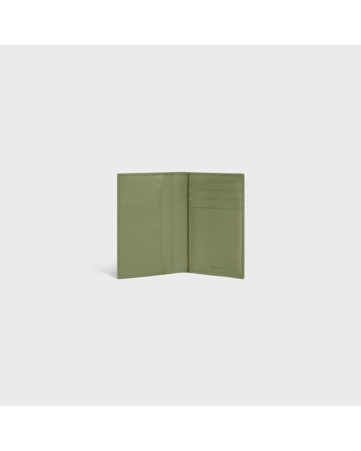 Céline Green Vertical Card Holder for men