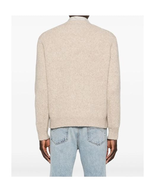 sunflower Gray Crew Neck Long-Sleeved Sweater for men