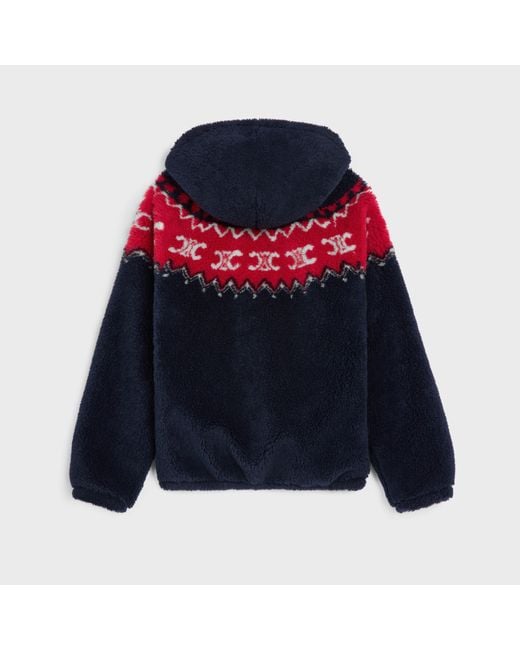 Céline Blue Hooded Jacket for men