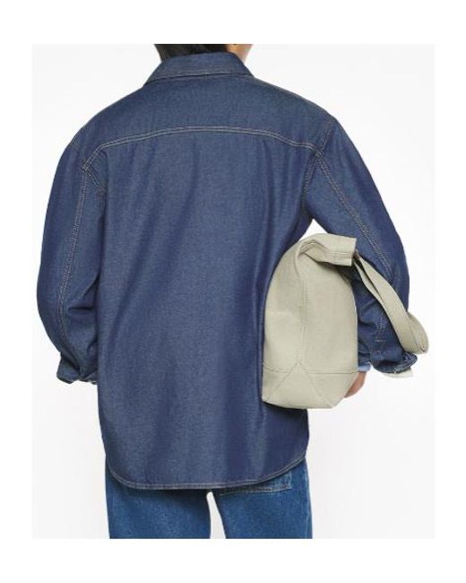 Maison Kitsuné Blue Maison Kitsuné Snap-Button Denim Shirt for men