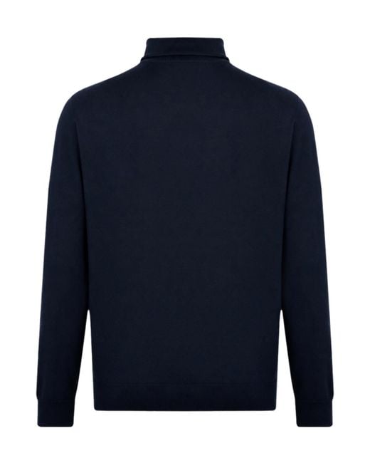 Paul & Shark Blue Turtleneck Sweater for men