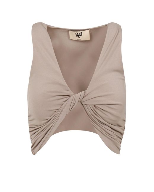 Aniye By Brown Pleated Top