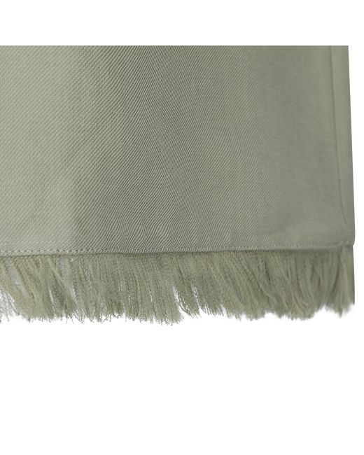 Antonelli Green Fringed Sleeveless Top