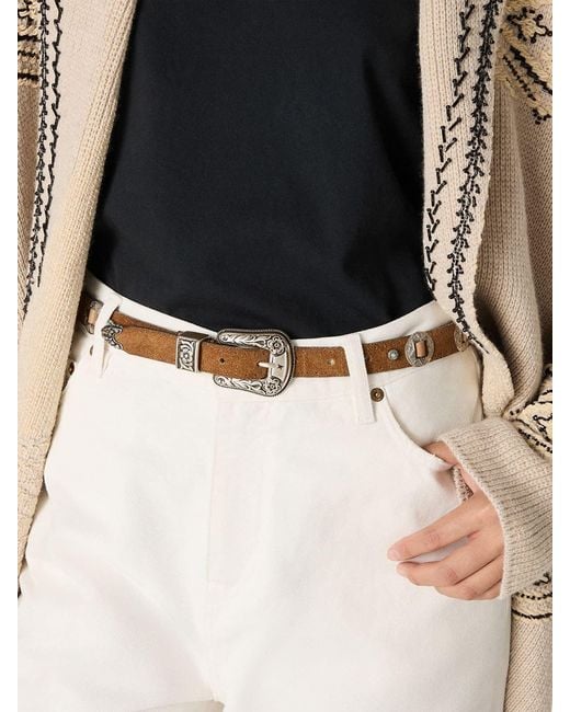 Golden Goose Deluxe Brand Brown Thin Lace Belt