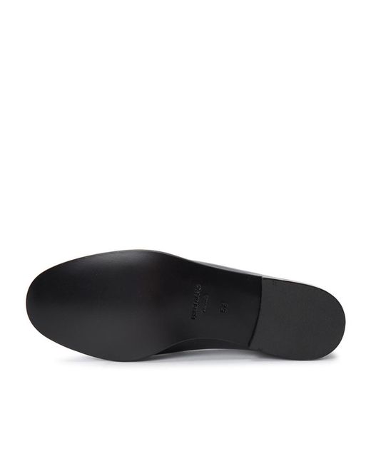 Ferragamo Black Round-Headed Love Shoes