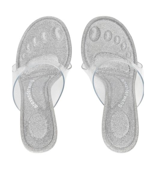 Alexander Wang White Nudie Open Toe Sandals