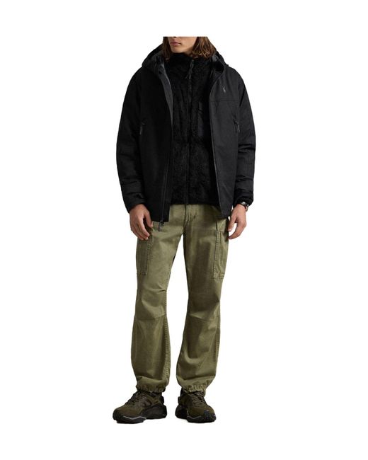 Polo Ralph Lauren Black Solid Color Casual Jacket for men