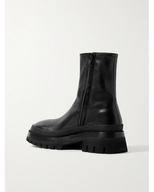 Khaite Black Fallon Side Zip Boots