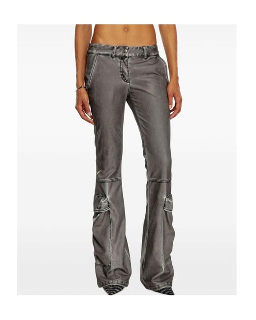 DIESEL Gray P-Ower-P1 Bootcut Trousers