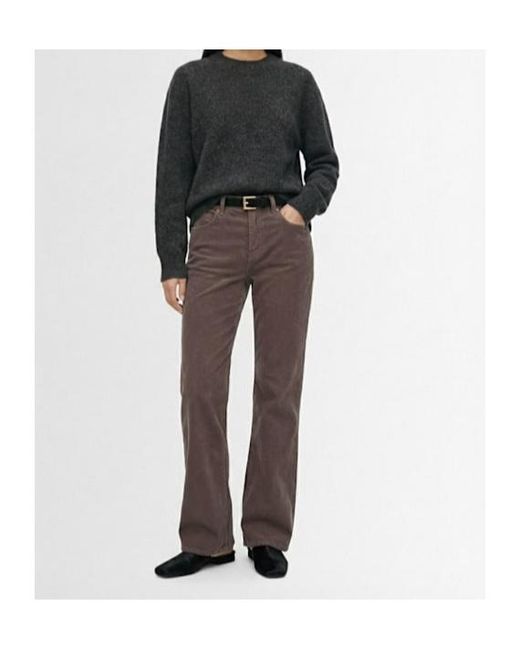 The Row Brown Carlyl Cotton Corduroy Pants