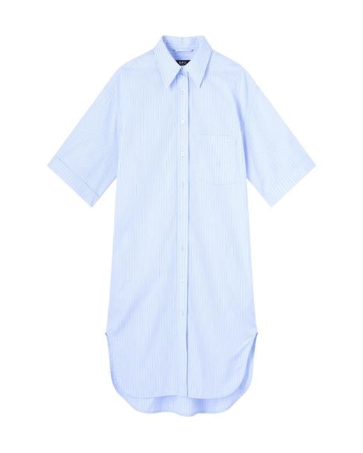 A.P.C. Blue Chiara Dress