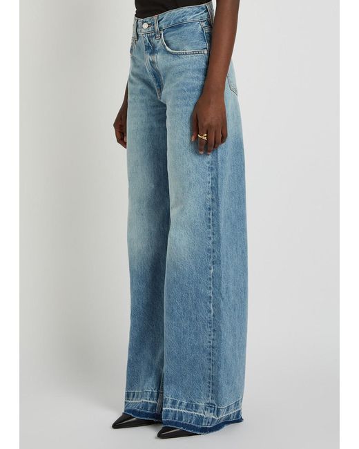 Anine Bing Blue Belt Loop Jeans