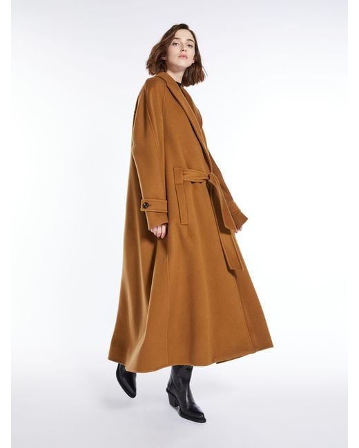 Max Mara Brown Belted Cashmere Coat