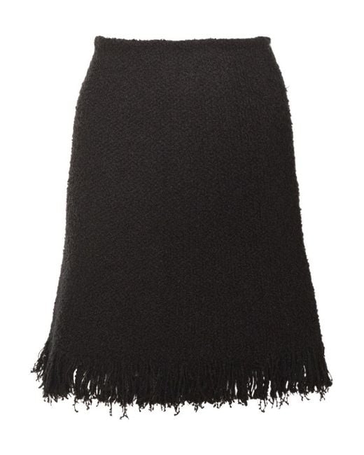 Chloé Black Bouclé Mini Skirt