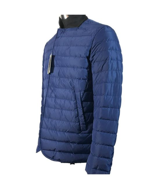 Armani Collezioni Blue Logo Down Jacket for men
