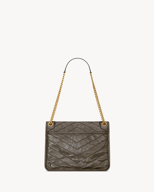 Saint Laurent Multicolor Niki Logo Plaque Medium Shoulder Bag