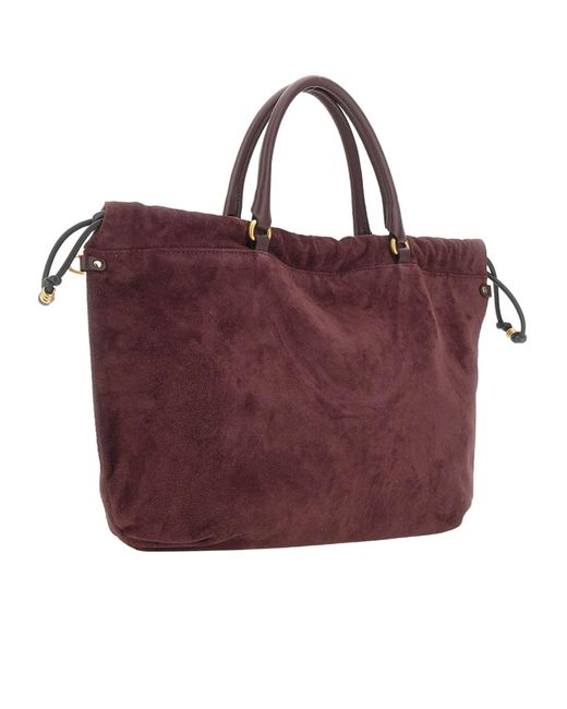 Gianni Chiarini Purple Morgana Top Handle Shoulder Bag
