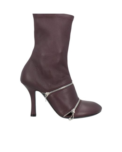 Burberry Purple Fashion Ankle Boots