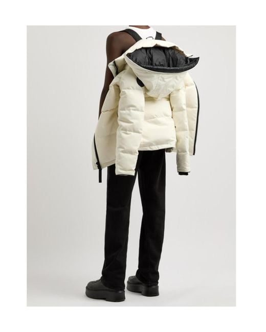 Canada Goose White Chelsea Padded Arctic-Tech Parka Coat