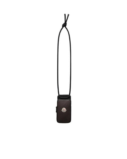 Moncler White Phone Holder for men
