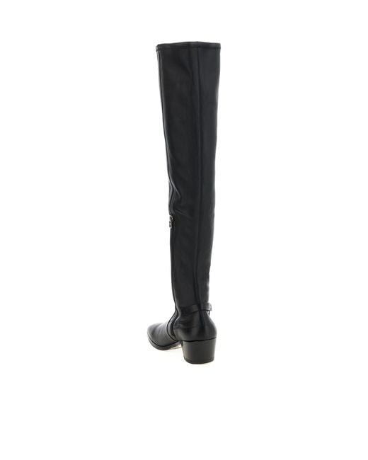 Tom Ford Black Almond-Toe Tall Boots