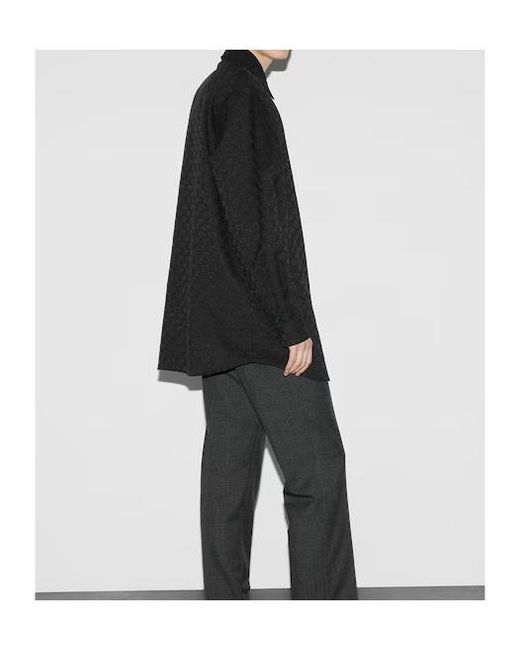 Gucci Black Gg Canvas Shirt for men