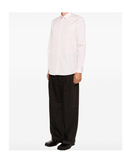 Moschino Pink Long-Sleeved Shirt for men
