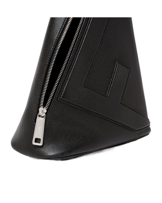 Fendi Black Roma Cono Large One-Shoulder Backpack for men