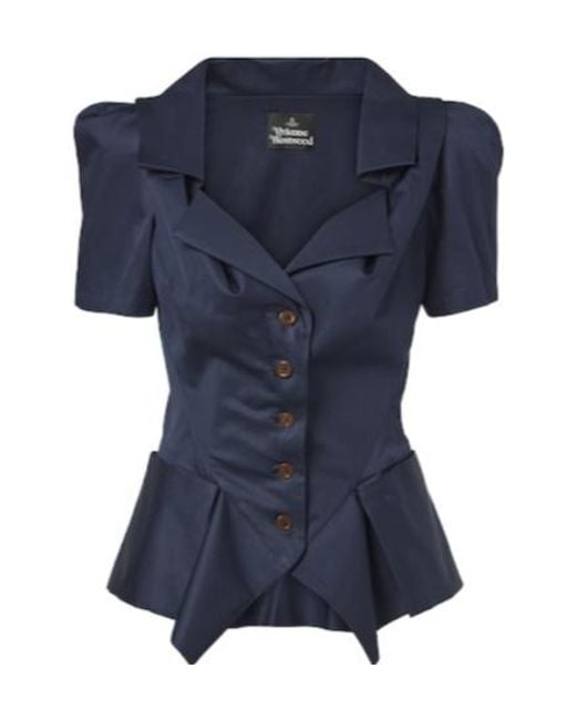 Vivienne Westwood Blue Monday Cotton Top