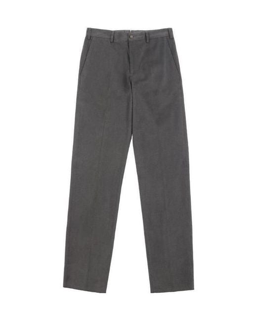 Paul & Shark Gray Straight Casual Pants for men