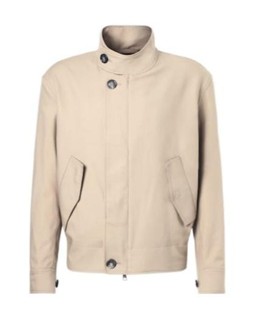 AMI Natural Stand-Up Collar Casual Jacket for men