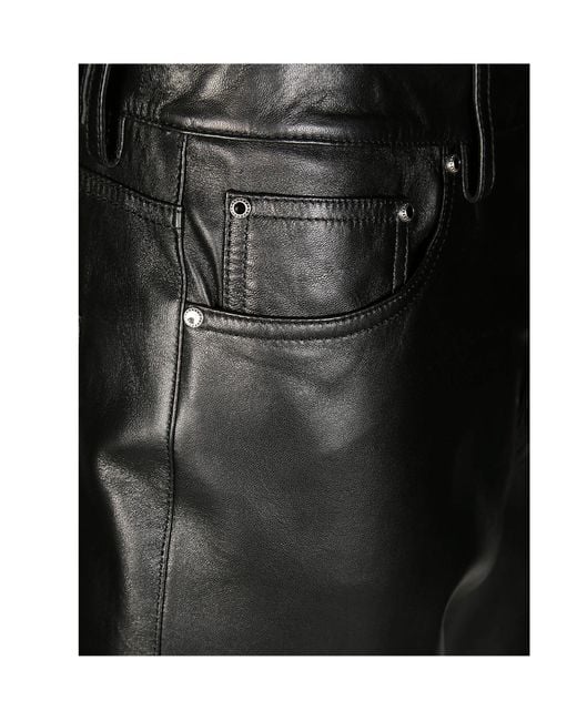 Dondup Black Belt-Loop Casual Pants