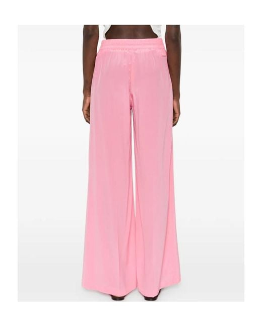 ERMANNO FIRENZE Pink Drawstring Trousers