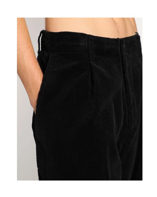Y-3 Black Side-Zip Trousers for men