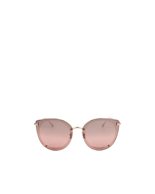 Tom Ford Pink Logo Sunglasses