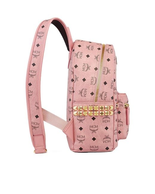 MCM Pink Stark Backpack