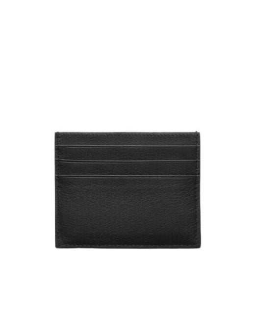 Prada Black Leather Card Holder for men