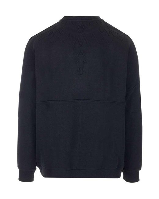 Marcelo Burlon Black Embossed Wing Sweater for men
