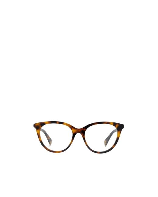 KENZO White Tortoiseshell Cat-Eye Frame Glasses