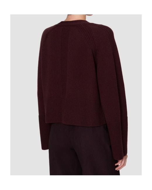 Joseph Purple Harper Pure Cashmere Cardigan