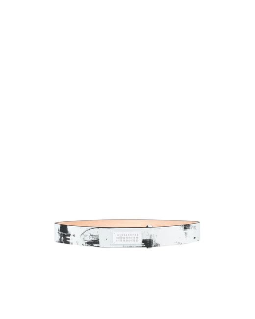 Maison Margiela White Casual Two-Tone Belt