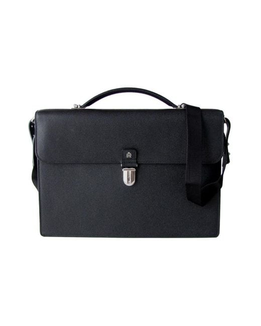 Dunhill Black Logo Handbag for men