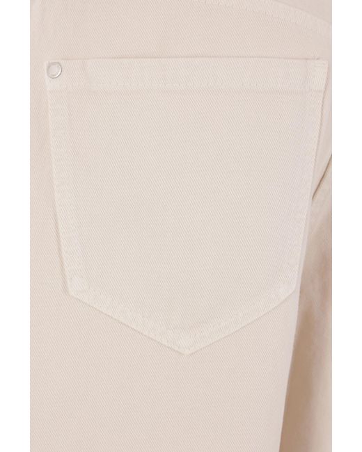 Brunello Cucinelli White Belt Loop Jeans
