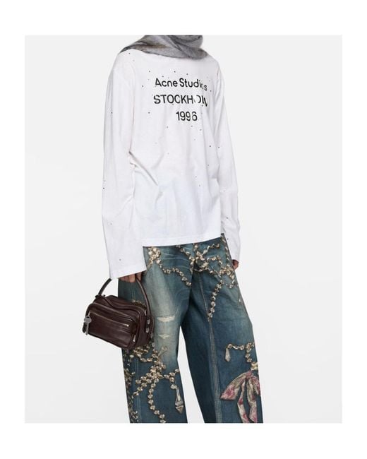 Acne Black Zip-Fastening Tote Bag for men