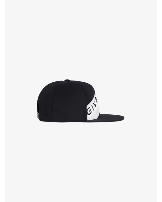 Givenchy Black Logo Snapback Cap for men