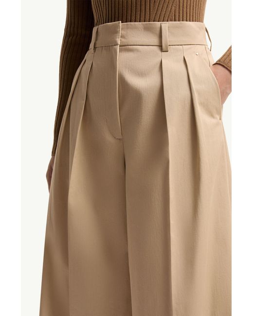 Moncler Natural Pleated Tailored Pants