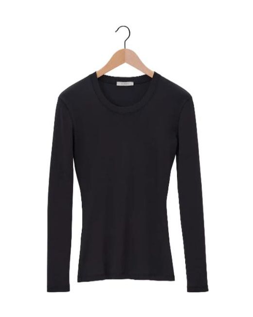 Lemaire Blue Crewneck Long-Sleeved T-Shirt
