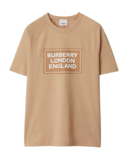 Burberry Natural Item O-Neck Short-Sleeved T-Shirt
