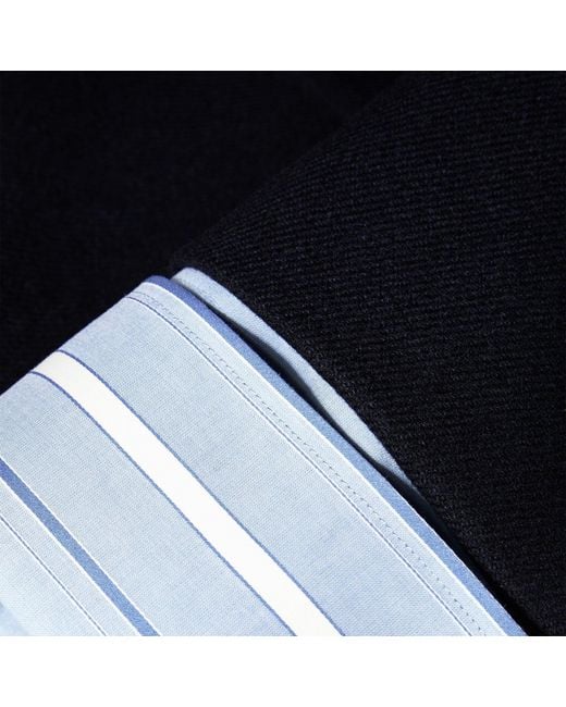 Prada Blue Long Woolblend Coat