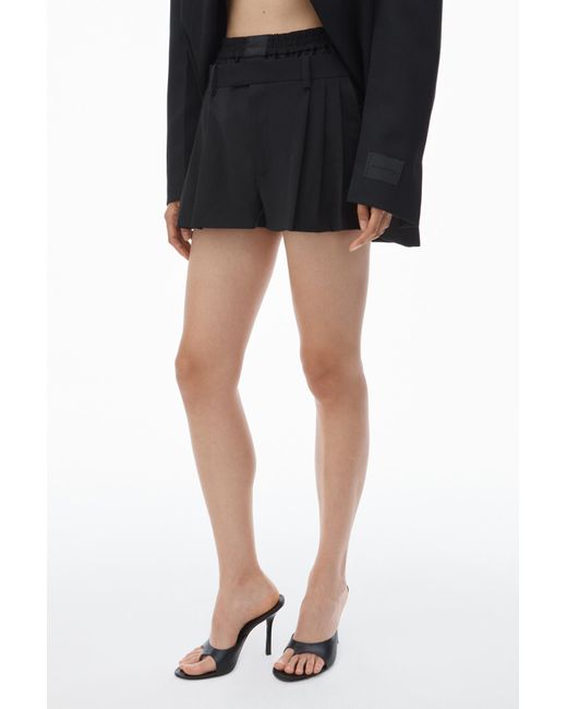 Alexander Wang Black Boxers-Inserted Shorts